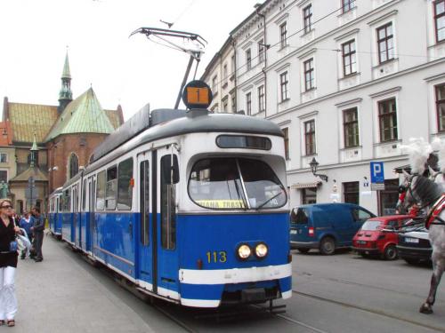 SGP/Lohner/Rotax E1 z wagonem C3